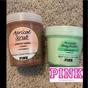 Pink Apricot body scrub & Avocado body butter